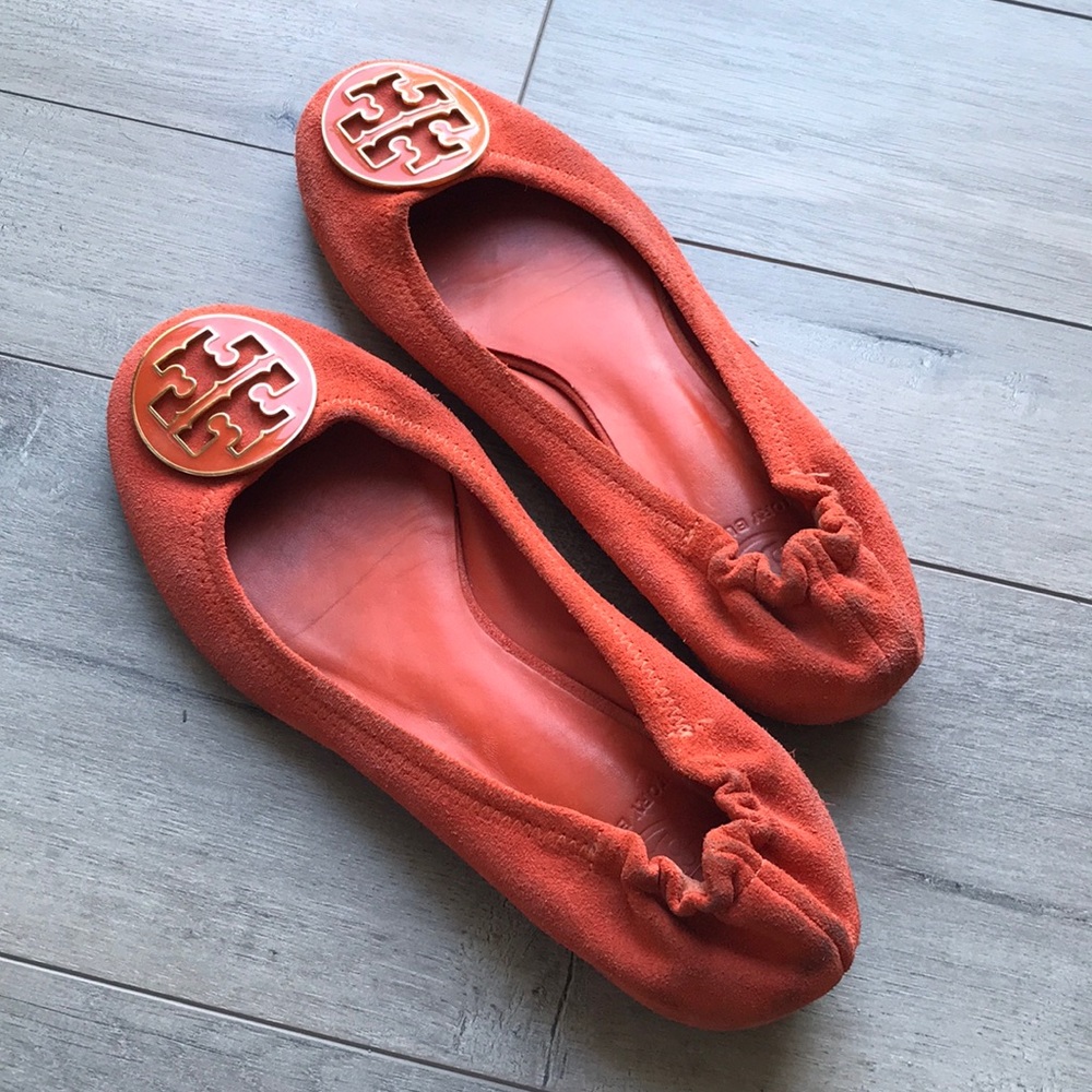 Tory Burch Orange Ballet Flats shoes, 7m